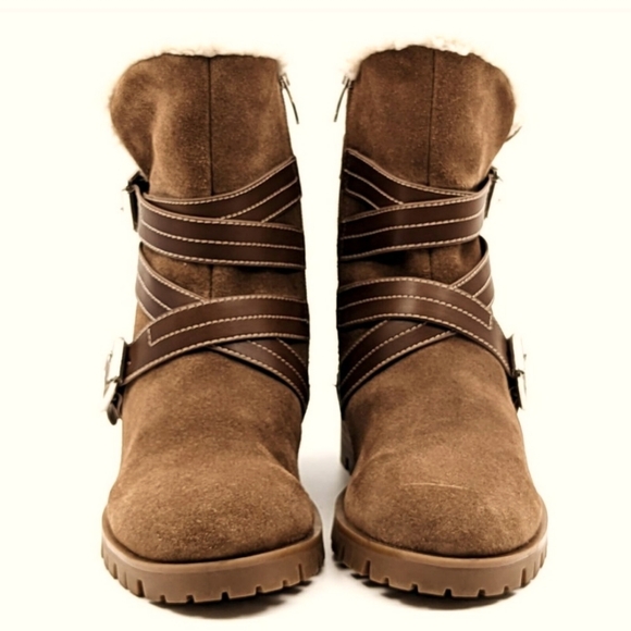 NINE WEST NEW W/ OUT BOX FAUX SUEDE WOMEN'S BOOTS - Picture 1 of 5